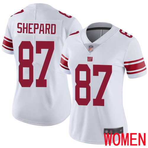 Women New York Giants 87 Sterling Shepard White Vapor Untouchable Limited Player Football NFL Jersey